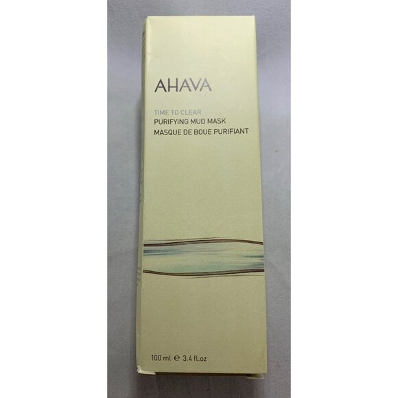 Ahava Time To Clear Purifying Mud Mask 100ml 3.4 fl oz Sensitive Skin Vegan NEW - Picture 5 of 10